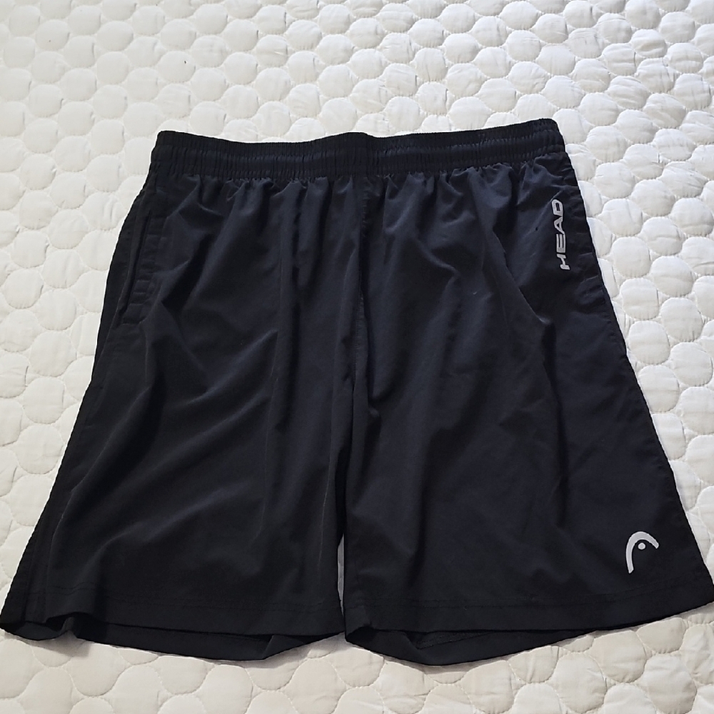 HEAD Men's Black Athletic Shorts